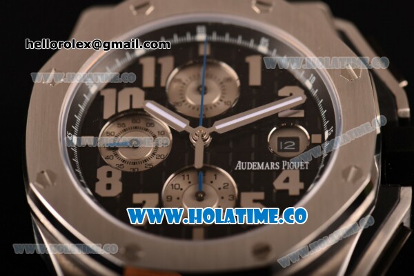 Audemars Piguet Royal Oak Offshore Clone AP Calibre 3126 Automatic Steel Case with Black Dial and Arabic Numeral Markers (EF) - Click Image to Close